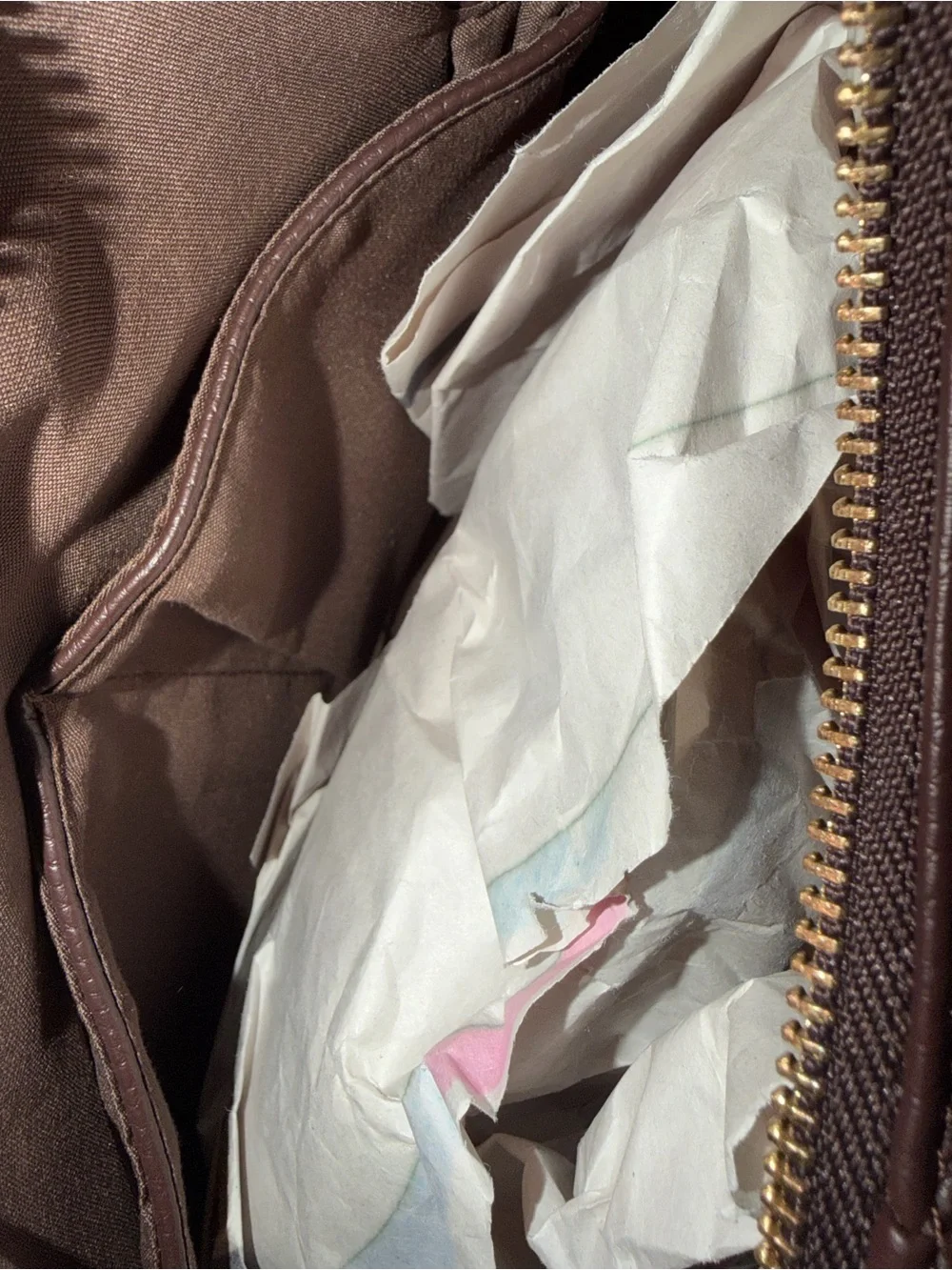 Olivia & Kate Brown Studded vegan leather Hobo Bag